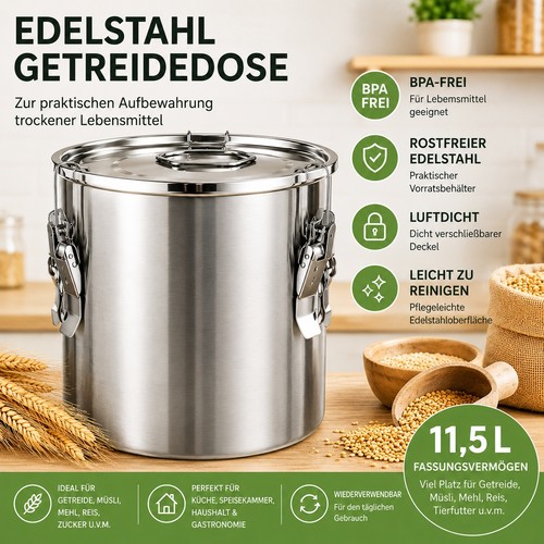 Contenitore cereali acciaio - contenitore,