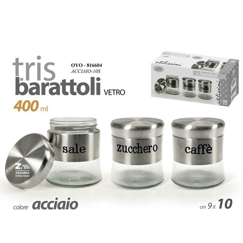 Set tris barattoli cucina - 3,