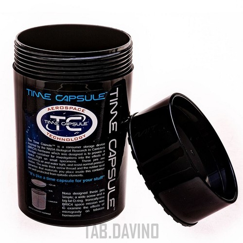 Time capsule storage jar large - time,