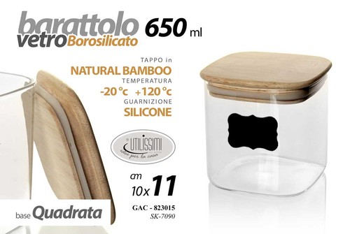Barattolo vetro borosilicato - barattolo,