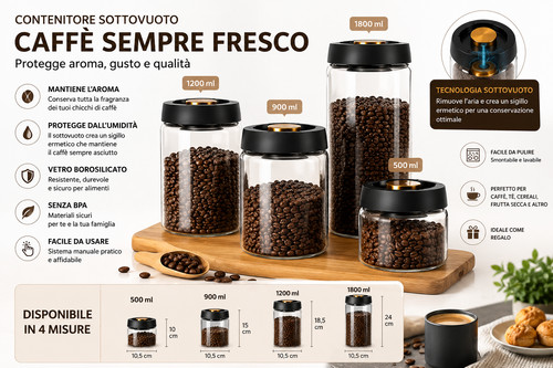 Contenitore sottovuoto caffè - contenitore,